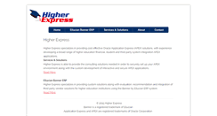 Desktop Screenshot of higherexpress.com