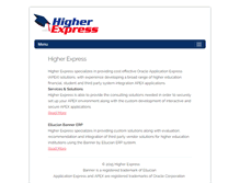 Tablet Screenshot of higherexpress.com